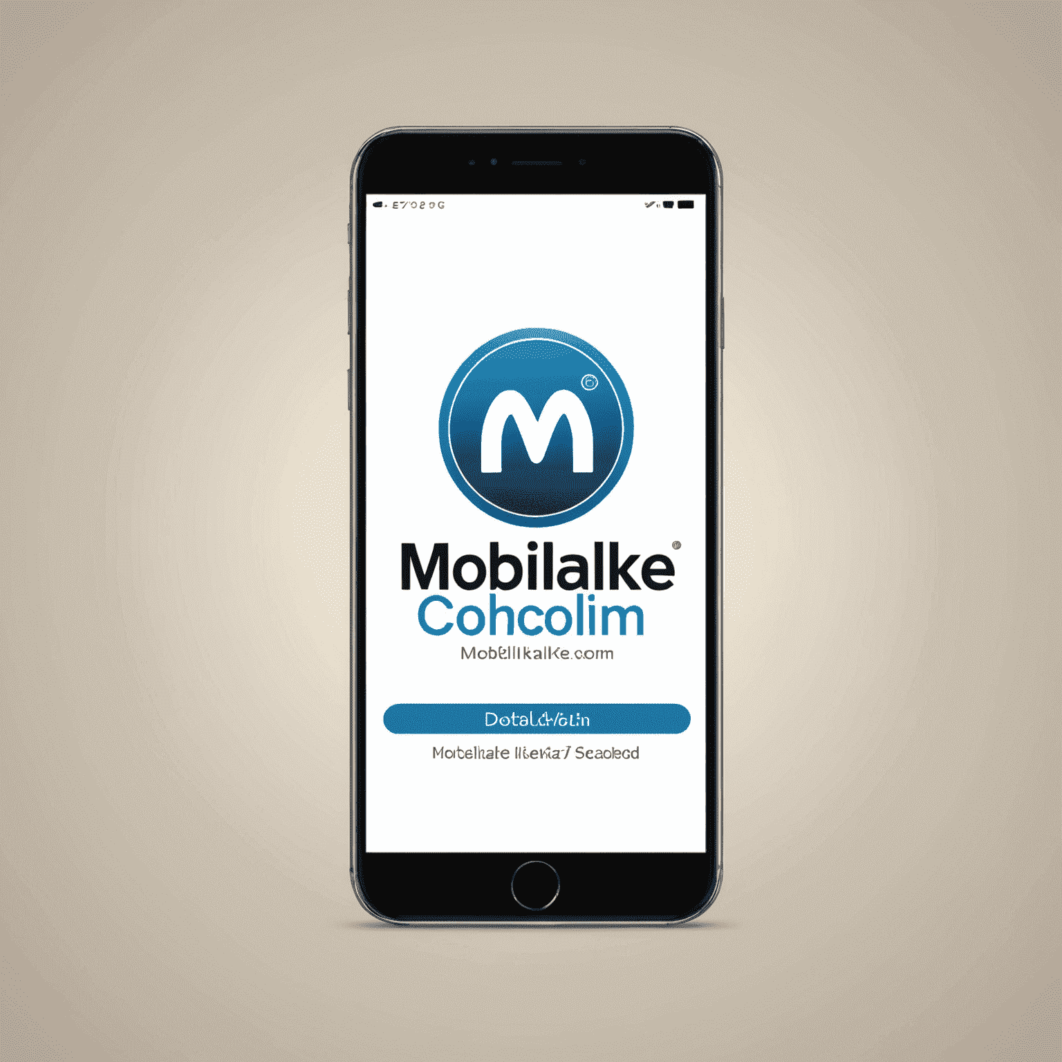 شعار mobilallke.com يظهر اسم الشركة بخط حديث وأيقونة هاتف ذكي